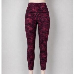 Lululemon Wunder Under High-Rise Leggings Red Black Lunar New Year Size 6 W5DCXS